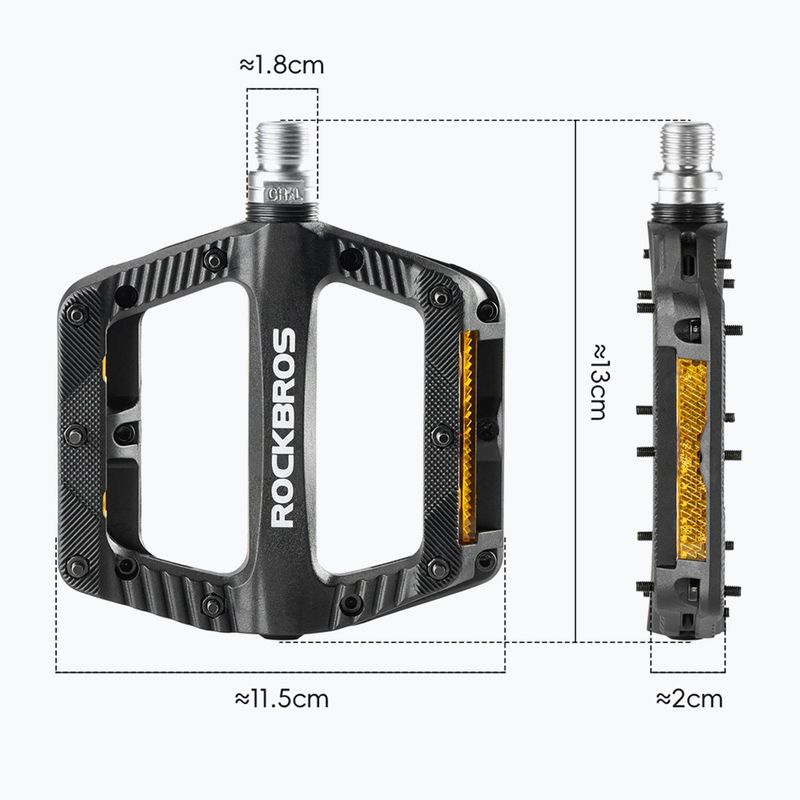 Pedali per bicicletta Rockbros 370011001 black 2