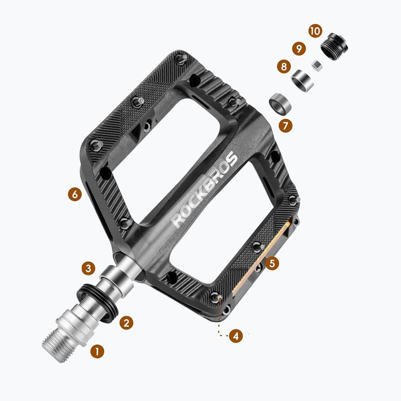Pedali per bicicletta Rockbros 370011001 black 3