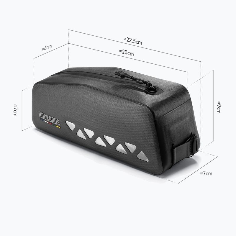 Borsa da bici per telaio Rockbros 30120129 Road to Sky Top Tube Bag black 2