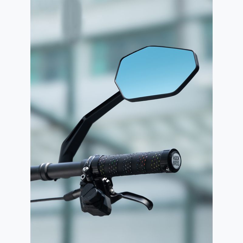 Specchietto per bicicletta Rockbros 260004001 Anti-Glare Rearview Mirror-Left black 4
