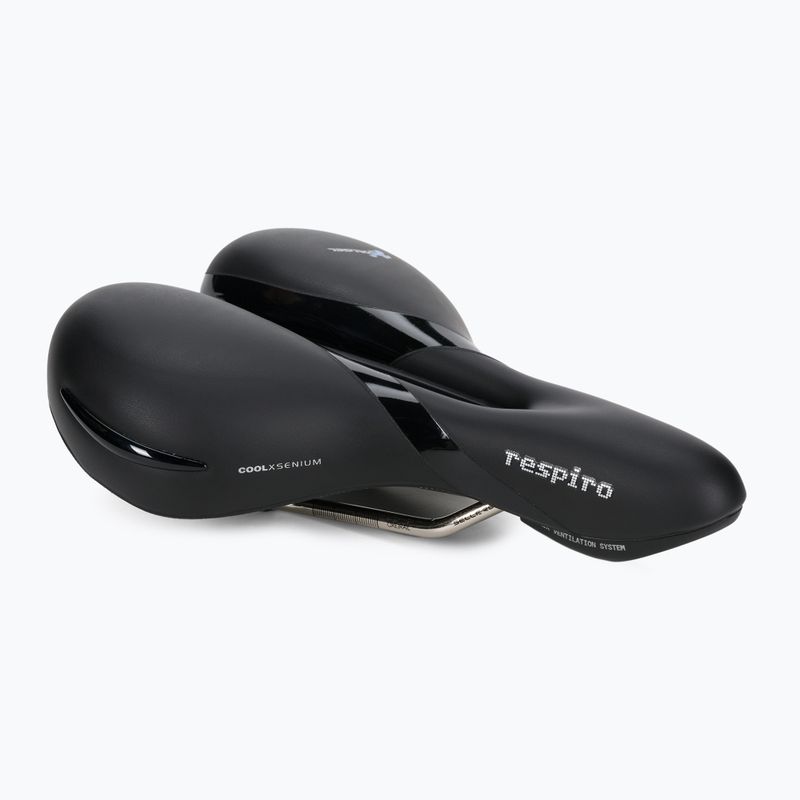 Sella da bicicletta da donna Selle Royal Respiro Soft Moderate 60st. nero