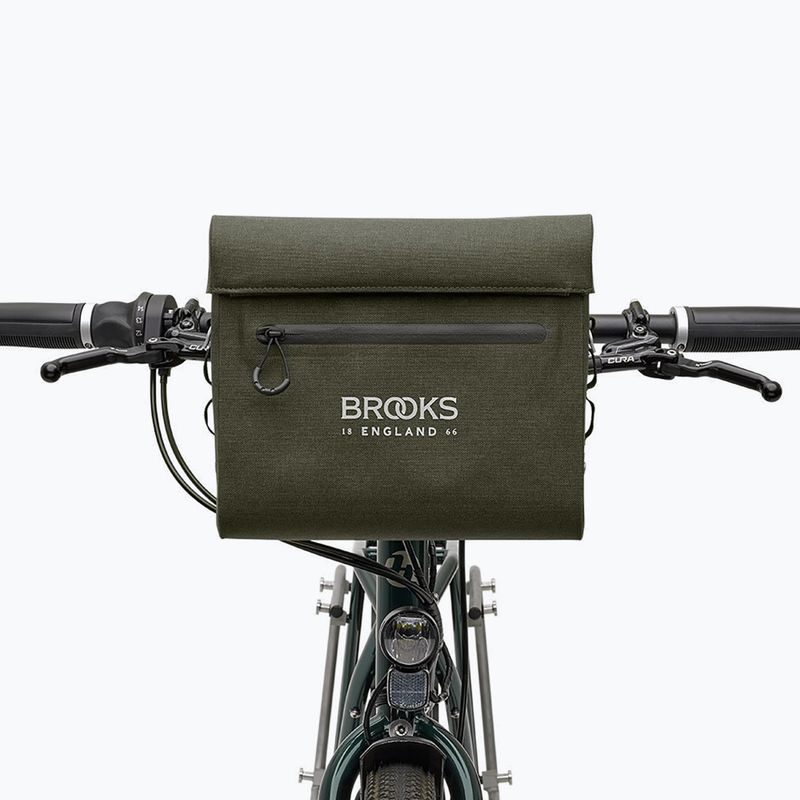Brooks England Borsa manubrio bici Scape Case 8 l verde fango 6