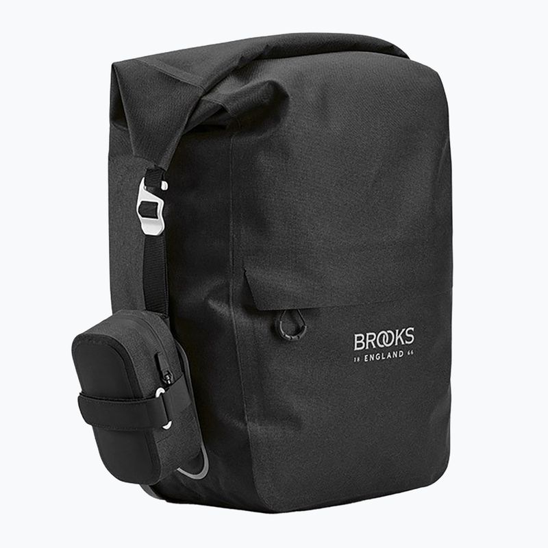 Brooks England Scape Pannier Large 18-22 l borsa da bici nera 5