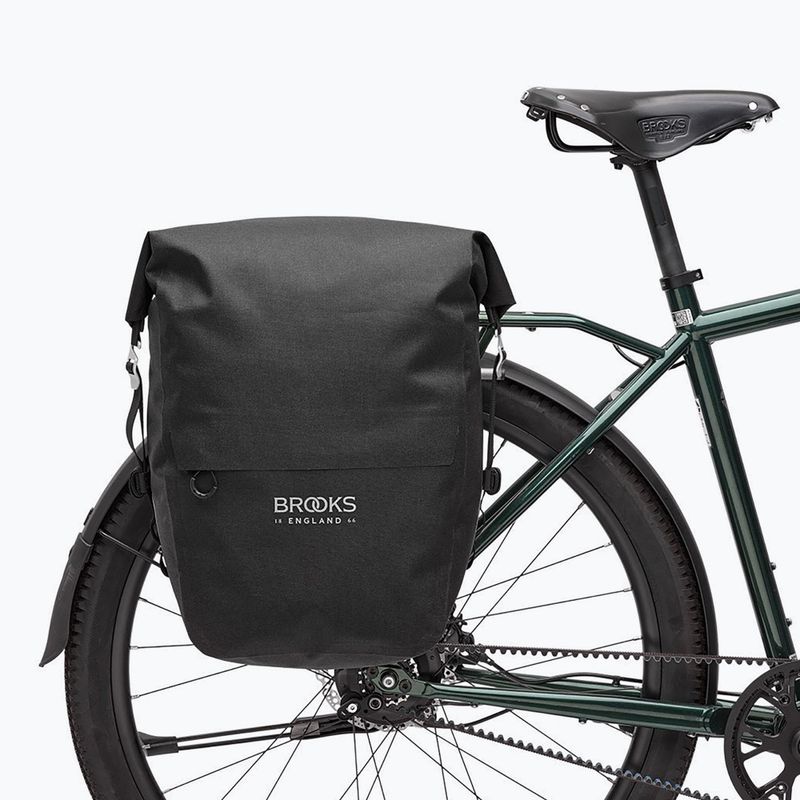 Brooks England Scape Pannier Large 18-22 l borsa da bici nera 6