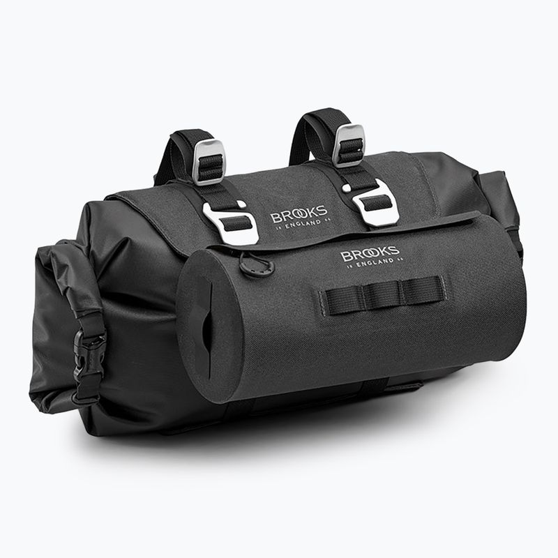 Brooks England Scape Roll 9-11 l nero manubrio bicicletta borsa 4
