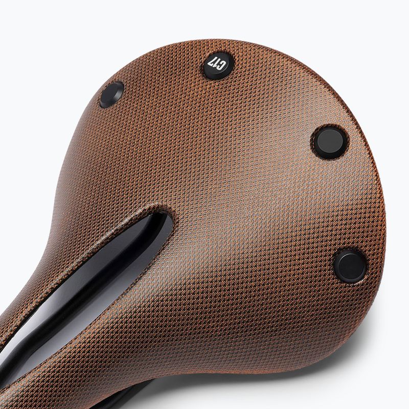Brooks England C17 Sella da bicicletta arancione intagliata 3