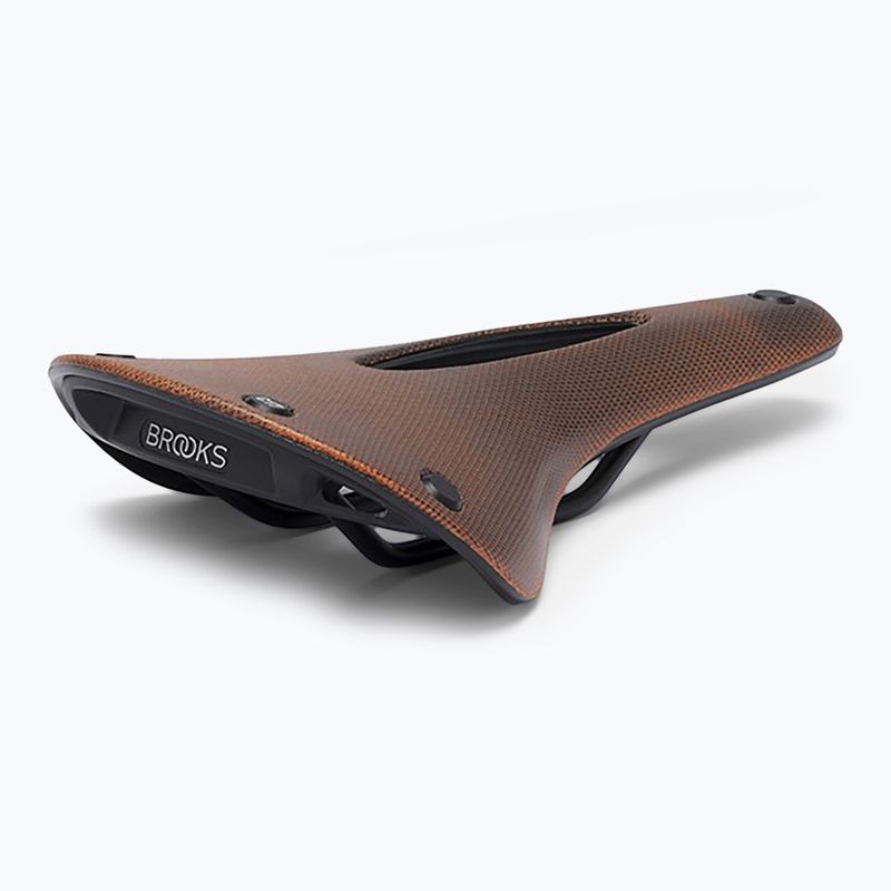 Brooks England C17 Sella da bicicletta arancione intagliata 4