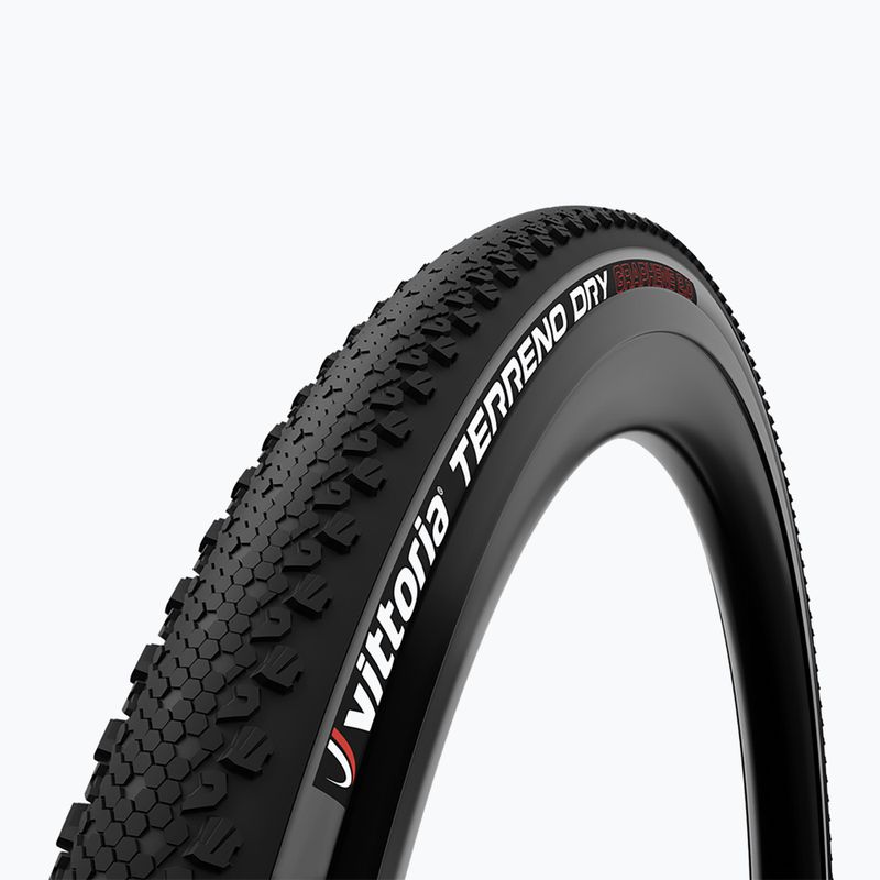 Pneumatico per bicicletta Vittoria Gravel Terreno Dry G2.0 TNT nero/antracite
