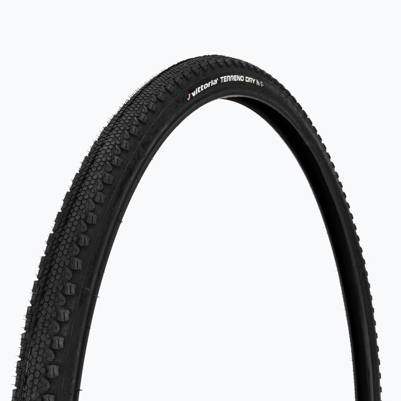 Pneumatico per bicicletta Vittoria Gravel Terreno Dry wire nero