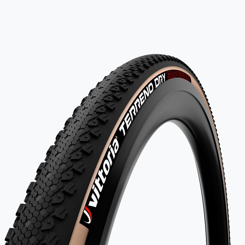 Vittoria Gravel Terreno Dry G2.0 TLR pneumatico per bicicletta 700 x 47C nero/beige