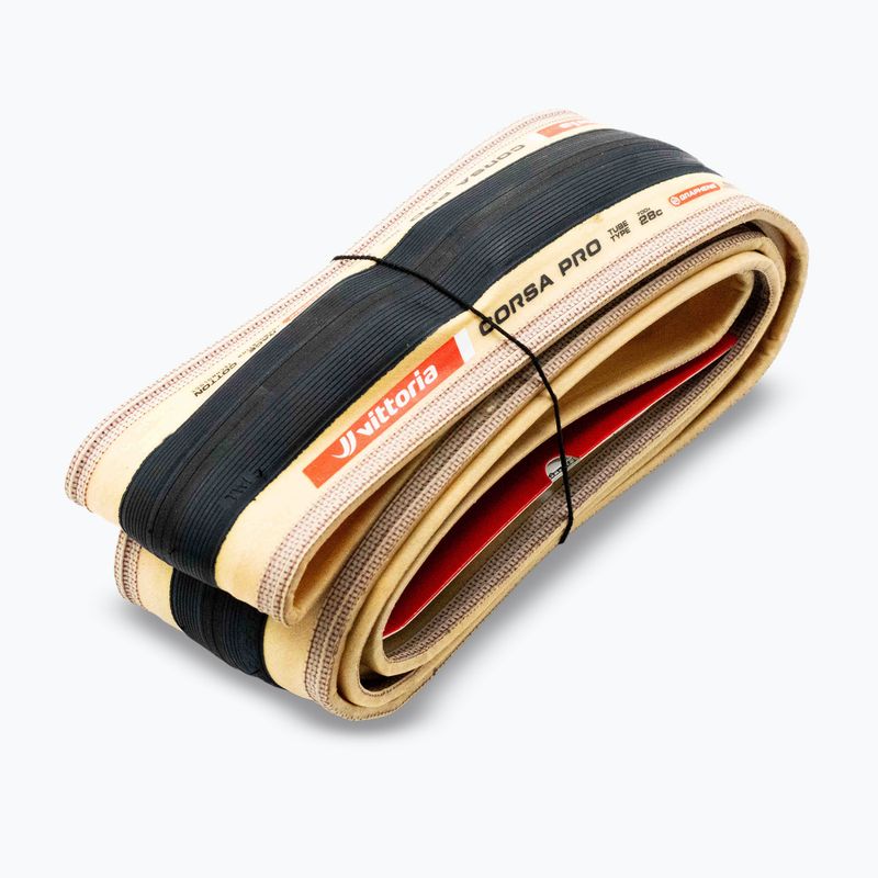 Pneumatico per bicicletta Vittoria Corsa Pro G2.0 700 x 28C black/beige 5
