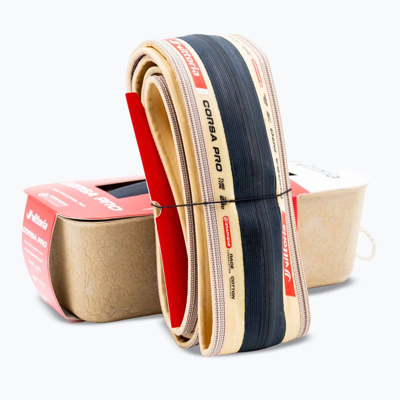 Pneumatico per bicicletta Vittoria Corsa Pro G2.0 700 x 28C black/beige 6