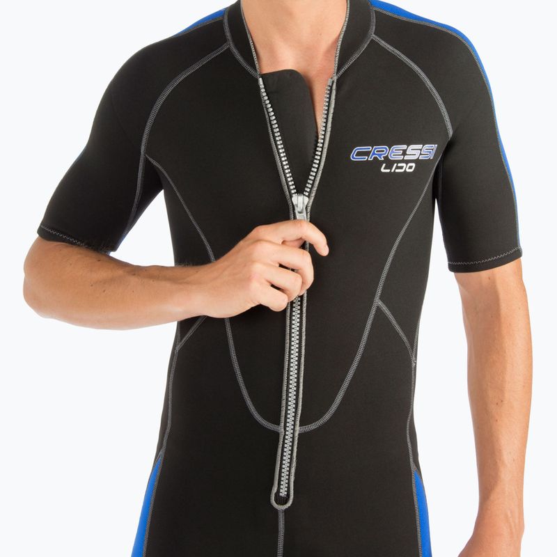 Muta da uomo Cressi Lido 2 mm nera/blu 3