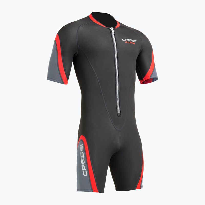 Muta da uomo Cressi Playa Shorty 2.5 mm black/red 2