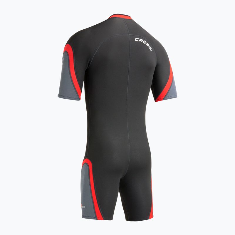 Muta da uomo Cressi Playa Shorty 2.5 mm black/red 4