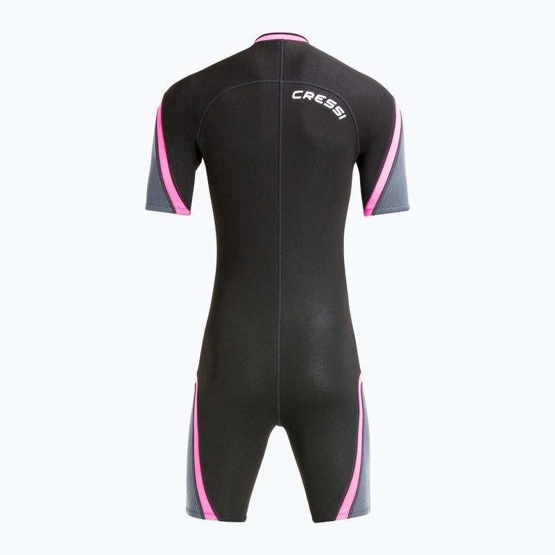 Muta da donna Cressi Playa Shorty 2,5 mm nero/rosa 2