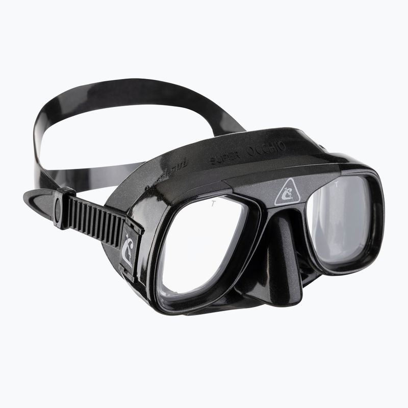 Maschera subacquea Cressi Superocchio nero/nero