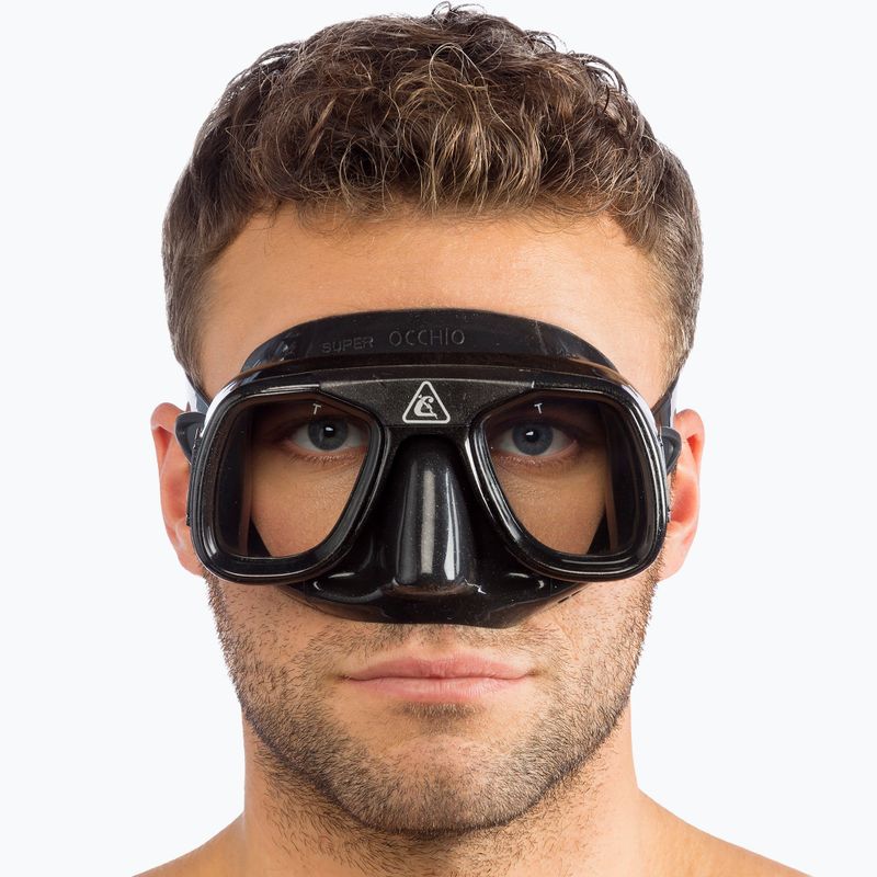 Maschera subacquea Cressi Superocchio nero/nero 5