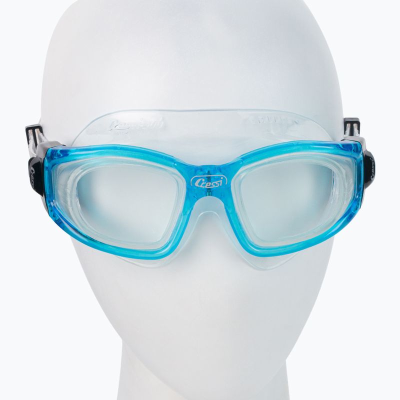 Maschera da bagno Cressi Galileo sil/aquamarina 2