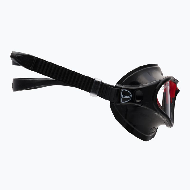 Maschera da bagno Cressi Cobra nero/nero/rosso 3