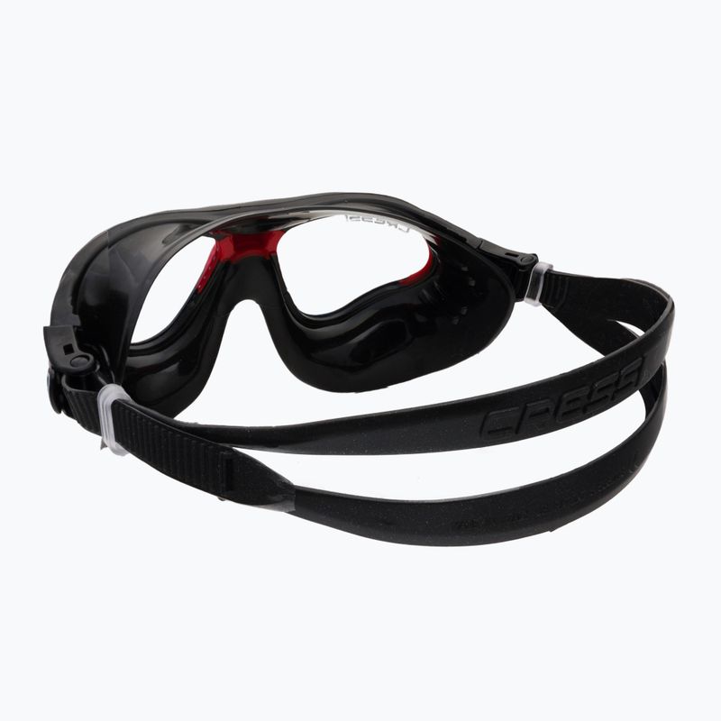 Maschera da bagno Cressi Cobra nero/nero/rosso 4