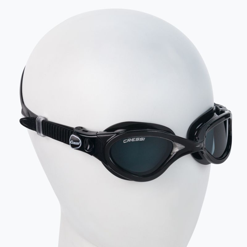 Occhiali da nuoto Cressi Flash nero/nero grigio fumé 2