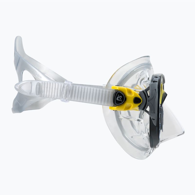 Cressi Big Eyes Evolution maschera subacquea cristallo/giallo 3