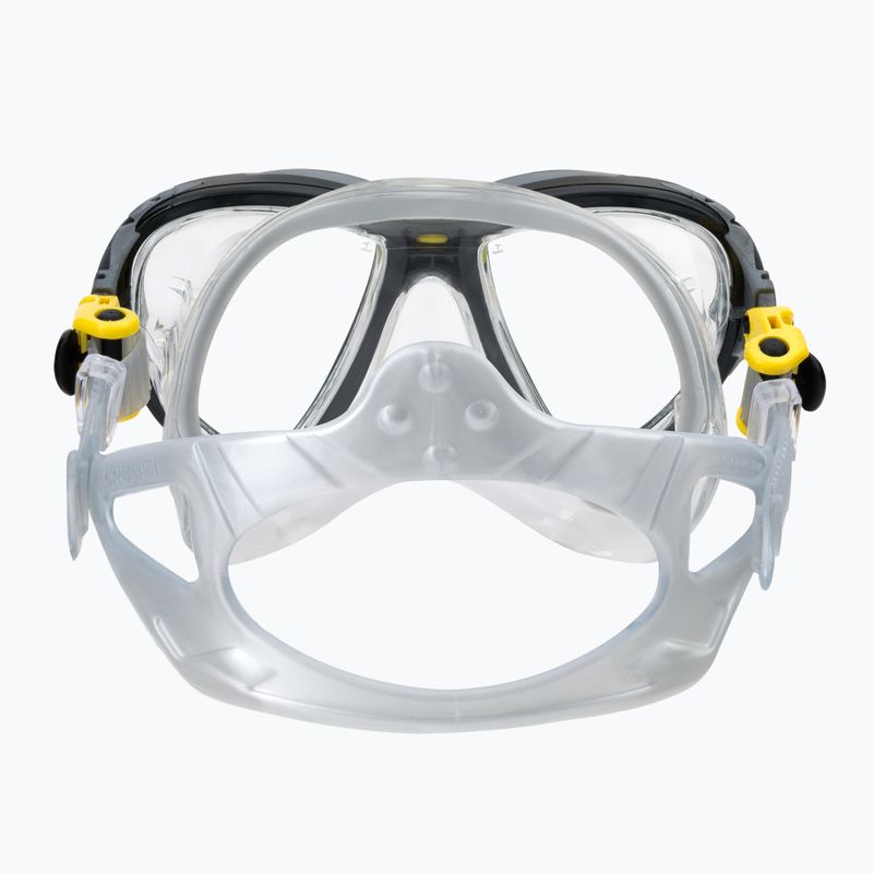 Cressi Big Eyes Evolution maschera subacquea cristallo/giallo 5