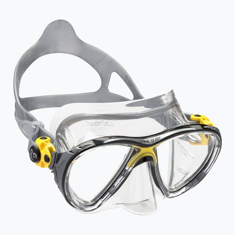 Cressi Big Eyes Evolution maschera subacquea cristallo/giallo 6