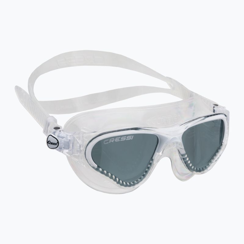Maschera da nuoto Cressi Cobra trasparente/bianco fumé