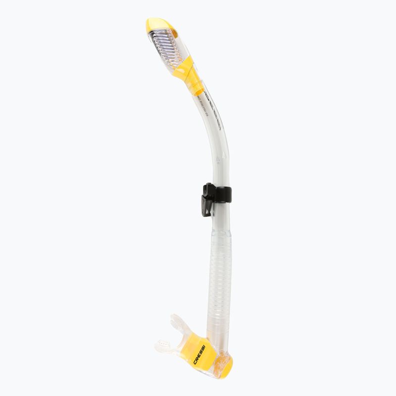 Snorkel Cressi Dry chiaro/giallo