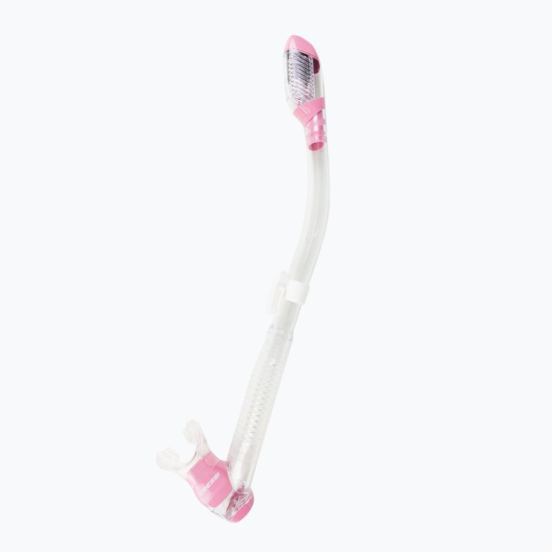 Snorkel Cressi Dry trasparente/rosa