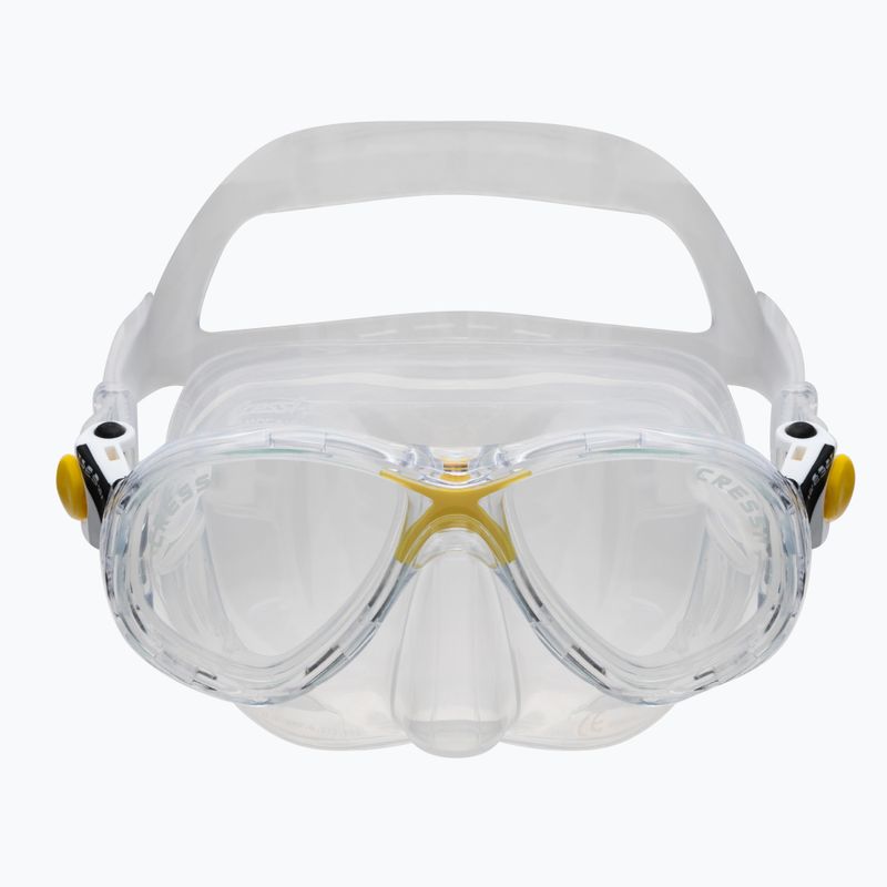 Kit snorkel Cressi Marea per bambini + Top trasparente/giallo 2