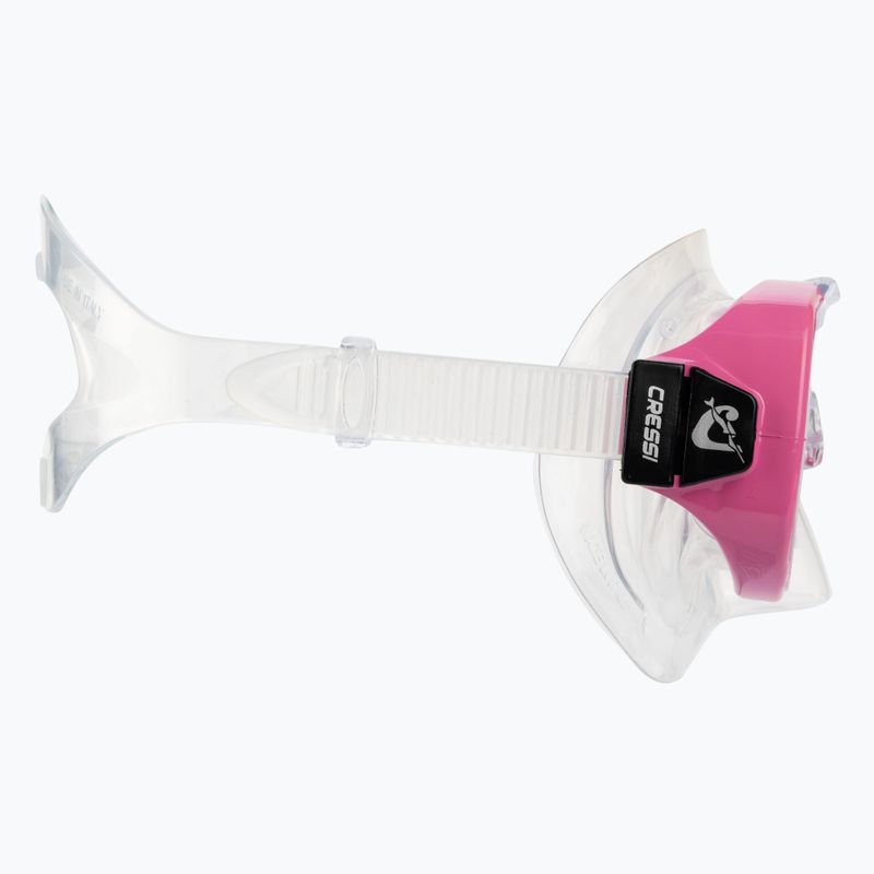 Set da snorkeling per bambini Cressi Ondina + Top trasparente/rosa 3