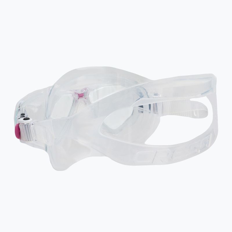 Maschera subacquea Cressi Marea trasparente/rosa 4