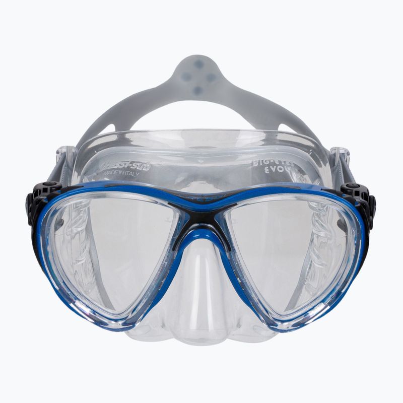 Cressi Big Eyes Evolution maschera subacquea cristallo/blu nero 2