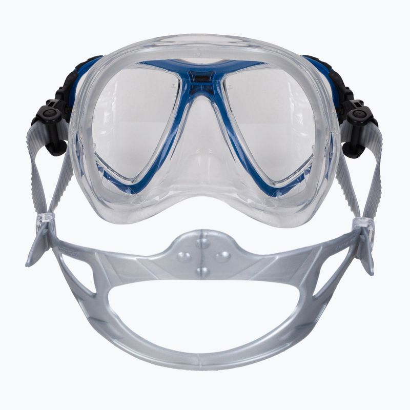 Cressi Big Eyes Evolution maschera subacquea cristallo/blu nero 4