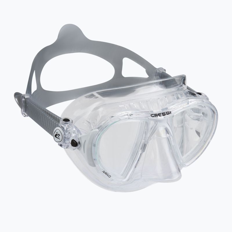 Maschera subacquea Cressi Nano crystal/white