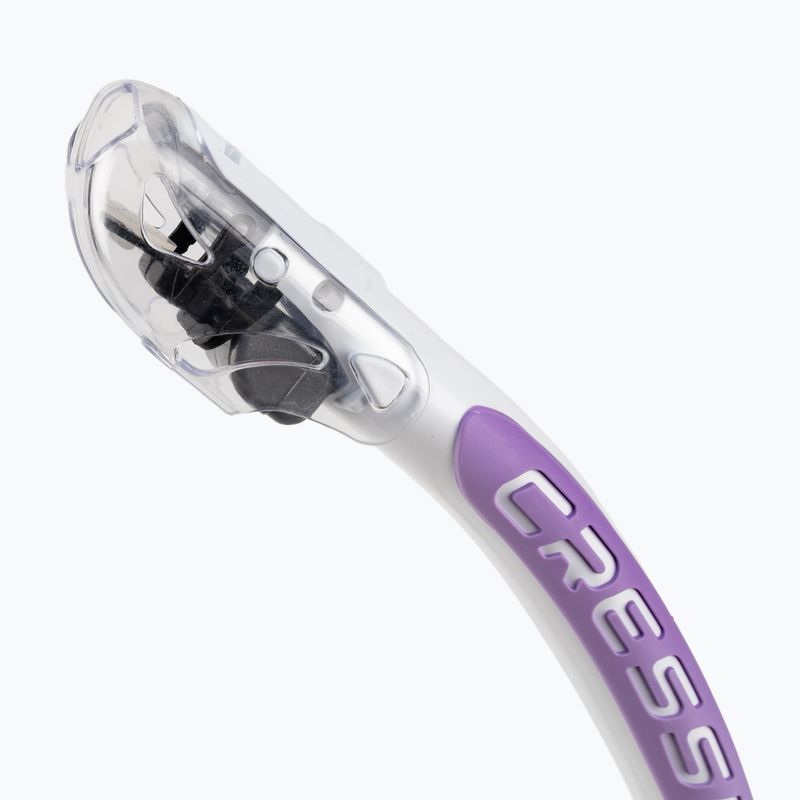 Snorkel Cressi Alpha Ultra Dry trasparente/bianco lilico 2