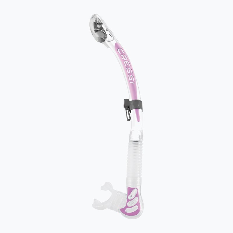 Snorkel Cressi Alpha Ultra Dry trasparente/bianco lilico 4