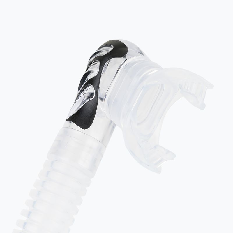 Snorkel Cressi Alpha Ultra Dry sil. trasparente/nero argento 3