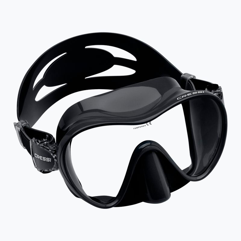 Cressi F1 Small maschera subacquea nera 5