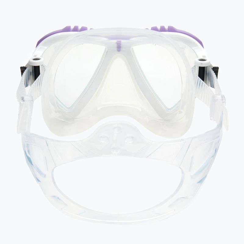 Maschera subacquea Cressi Lince trasparente/bianco/lilla 5