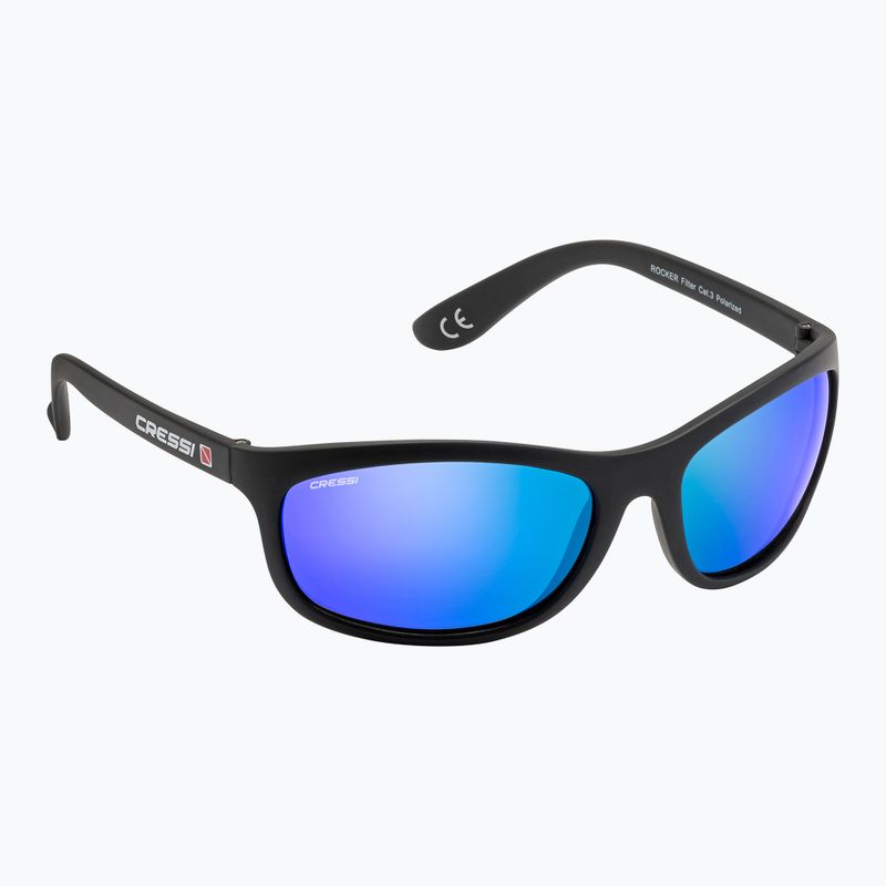 Occhiali da sole Cressi Rocker nero/blu specchiato 5