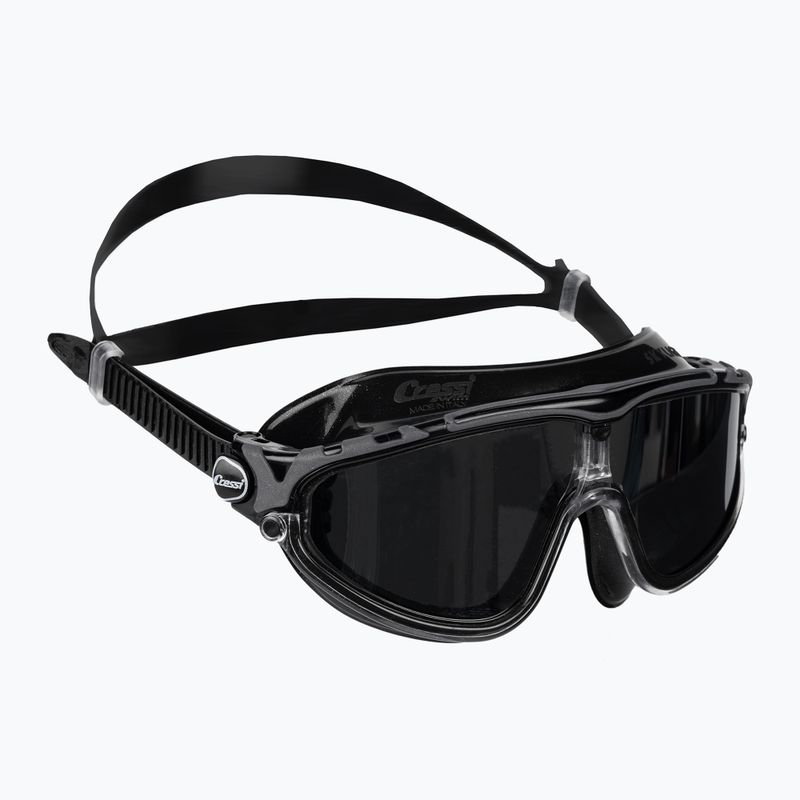 Maschera da bagno a specchio Cressi Skylight nero/nero grigio