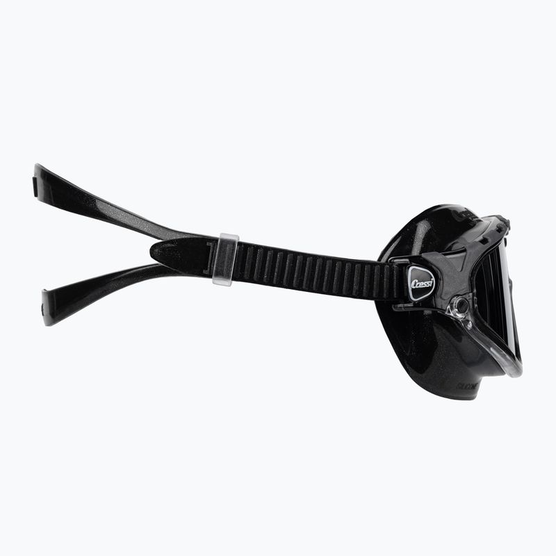 Maschera da bagno a specchio Cressi Skylight nero/nero grigio 3