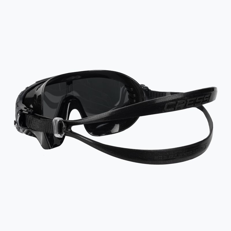 Maschera da bagno a specchio Cressi Skylight nero/nero grigio 4