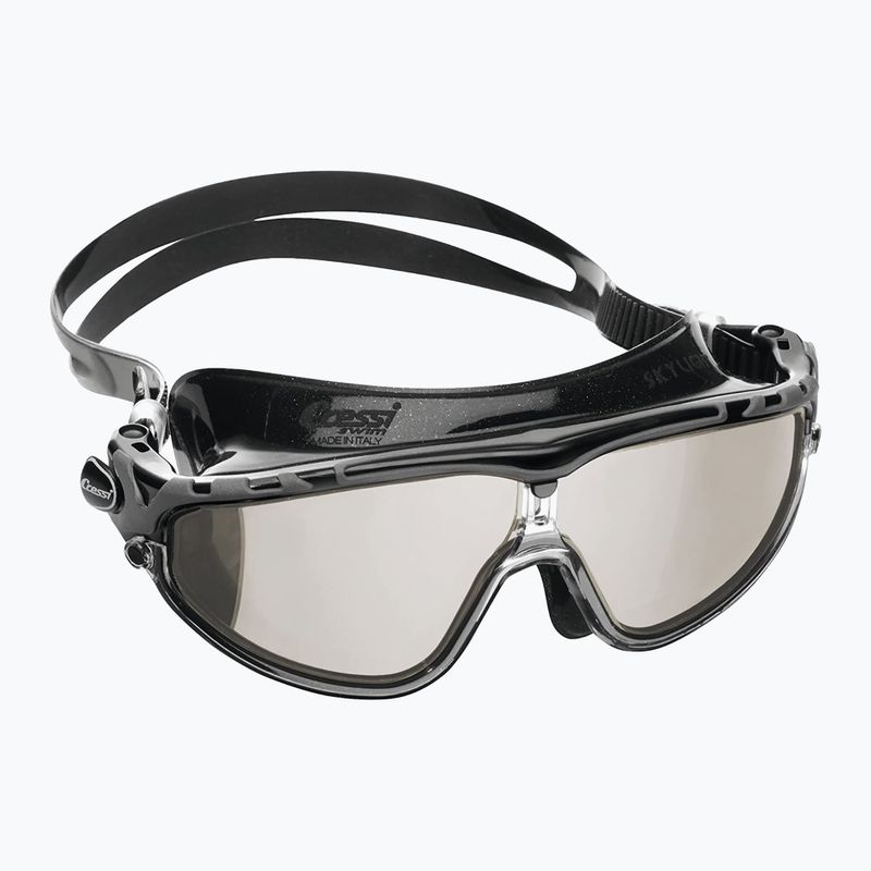 Maschera da bagno a specchio Cressi Skylight nero/nero grigio 6