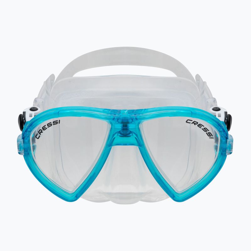Set da snorkeling Cressi Ocean + Gamma trasparente/acquamarina 2