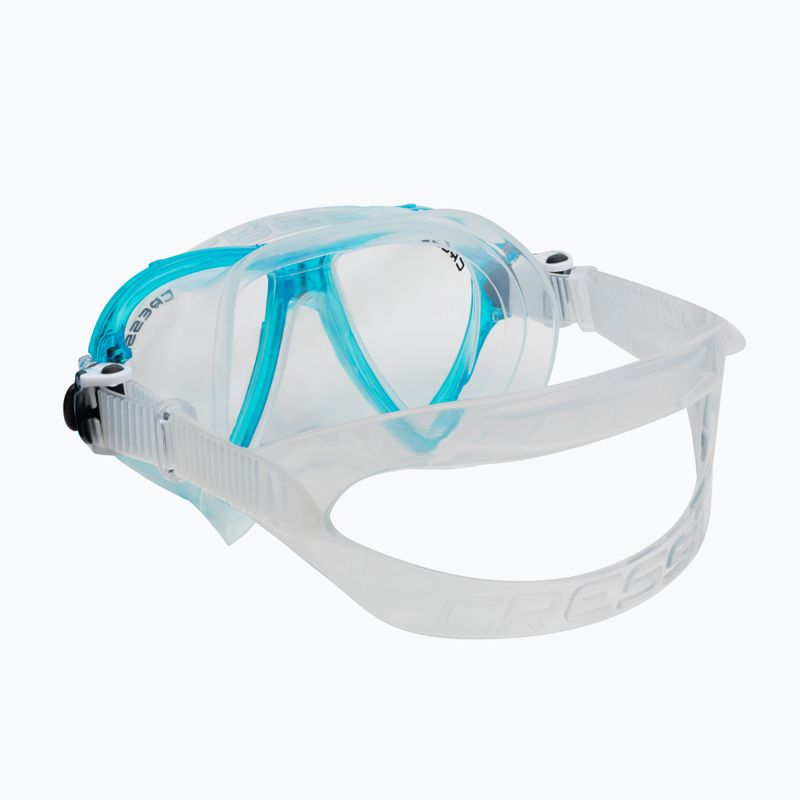 Set da snorkeling Cressi Ocean + Gamma trasparente/acquamarina 4